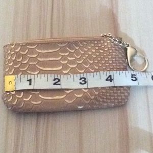 Small Gold Change Purse Keychain